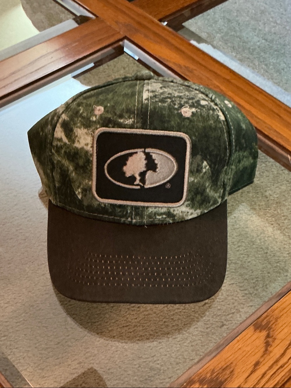 Mossy Oak Adjustable Baseball Hat Camo Green & Brown NWT